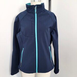 Landway Ladies Matrix Soft Shell Lightweight Jacket Navy Blue Activewear